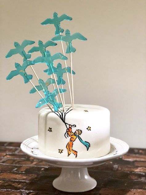 Le Petit Prince Birthday Cake, The Little Prince Cake, Little Prince Cake, Maket Pasta, Prince Cake, Cake Structure, Hard Candy Lollipops, Prince Birthday, Jolly Rancher