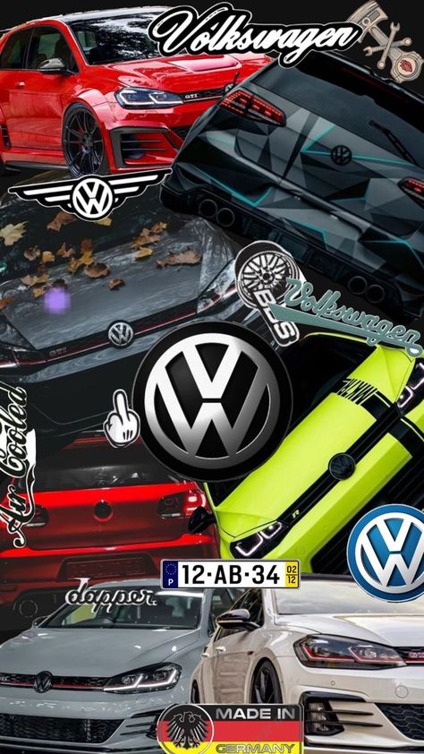 Vw Bora Tuning, Vw Golf Wallpaper, Vw Polo Modified, Blacked Out Cars, Gti Car, Gti Mk7, Automotive Logo Design, Jetta Tdi, Mk6 Gti