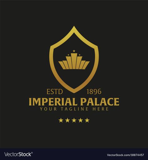 Palace Logo Design, Lady Logo, Hotel Logo, Portfolio Ideas, Imperial Palace, Palace Hotel, Logo Illustration, Graphic Design Print, Home Logo