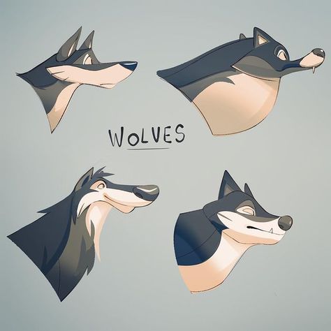 Dog Design Art, Cartoon Wolf, Animal Caricature, Wolf Character, Canine Art, Pony Drawing, April 7, Animation Design, Cute Animal Drawings