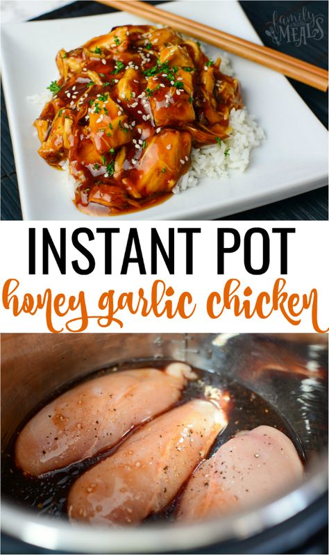 Instant Pot Honey Garlic Chicken Instant Pot Honey Garlic Chicken, Instant Pot Recipes Healthy Family, Instant Pot Recipes Healthy, Garlic Chicken Recipe, Pot Recipes Healthy, Fresh Meals, Garlic Chicken Recipes, Pot Recipes Easy, Family Fresh Meals