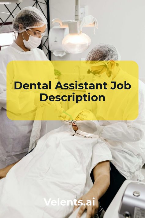 Dental Assistant Job Description template includes a detailed overview of the key requirements, duties, responsibilities, and skills for this role. It's optimized for posting on online job boards or careers pages and easy to customize this template for your company. Dental Assistant Checklist, Dental Assistant Duties, Surgery Assistant, Dental Assistant Study Charting, Efda Dental Assistant, Dental Assistant Resume, Dental Impressions, Dental Assistant Memes Hilarious, Job Description Template