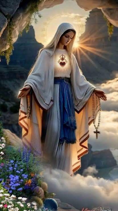 Coronation Of The Blessed Virgin Mary, Mother Mary Wallpaper, Immaculate Mary, Virgin Mary Picture, Mary Jesus Mother, Mother Mary Pictures, Blessed Mother Statue, Pray More, Jesus Mother