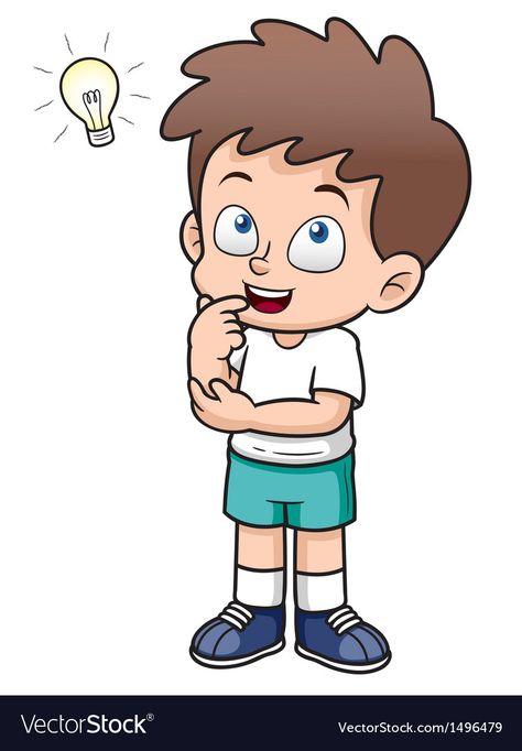 Thinking Clipart, Creative Clips Clipart, Kids Cartoon Characters, Baby Boy Scrapbook, Cartoon People, Cartoon Boy, Kids Clipart, Print Designs Inspiration, Cartoon Images