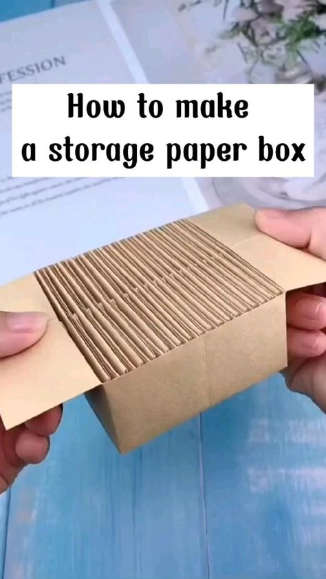 How to make a minu storage paper box in 2022 | Paper crafts, Paper craft diy projects, Paper crafts diy Projek Diy, Mainan Diy, Vika Papper, Potpourri Christmas, Kraf Kertas, Paper Craft Videos, Kartu Valentine, Folding Origami, Instruções Origami