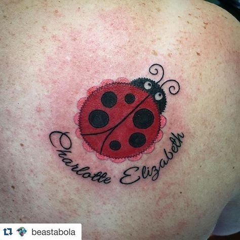 Tattoos With Angel Wings, Ladybug Tattoos, Cartoon Ladybug, Lady Bug Tattoo, Lady Bug, Infinity Tattoo, Angel Wings, Paw Print Tattoo, I Tattoo