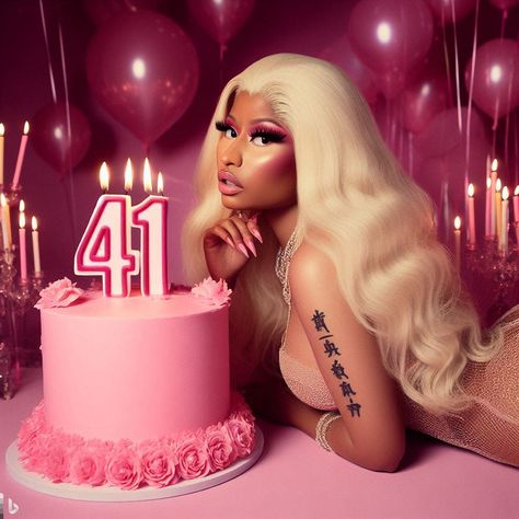 Nicki Birthday, Nicki Minaj Birthday, Nicki Minaj Wallpaper, Pink Obsession, Nicki Minaj Barbie, Nicki Minaj Pictures, Happy Birthday Pictures, Bday Cards, Paper Notebook