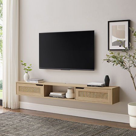 Solid wood tv stand