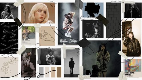 Billie Eilish Wallpaper, Laptop Wallpaper Desktop Wallpapers, Laptop Backgrounds, Cute Laptop Wallpaper, Estilo Taylor Swift, Music Aesthetic, Music Wallpaper, She Song, Laptop Wallpaper