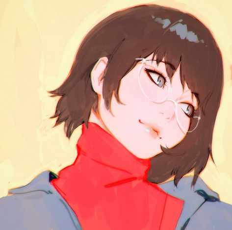 By Ilya Kuvshinov Kuvshinov Ilya, Ilya Kuvshinov, Arte 8 Bits, Red Turtleneck, Art Studies, Anime Artwork, Art Plastique, Art Reference Poses, Portrait Art