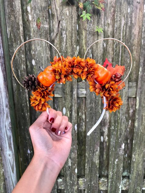 Disney Mickey Ears, Hair Headband, Halloween Orange, Mini Pumpkins, Minnie Ears, Mickey Ears, Disney Trip, Mouse Ears, Mickey Minnie