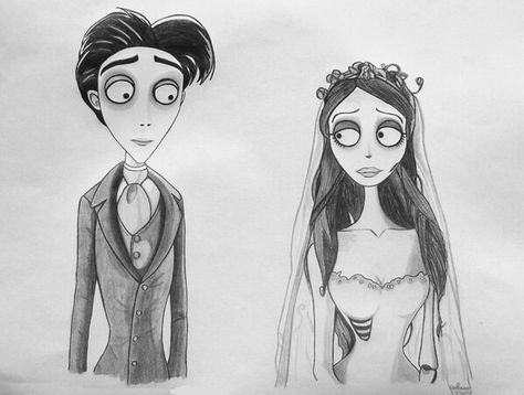 Corpse Bride Art Victor Van Dort Drawing, Victor And Emily Drawing, Corpse Bride Black And White, Victor Corpse Bride Drawing, Drawing Corpse Bride, Sweetie Gifts, Corpse Bride Sketch, Corpse Bride Drawing, Tim Burton Drawings Style