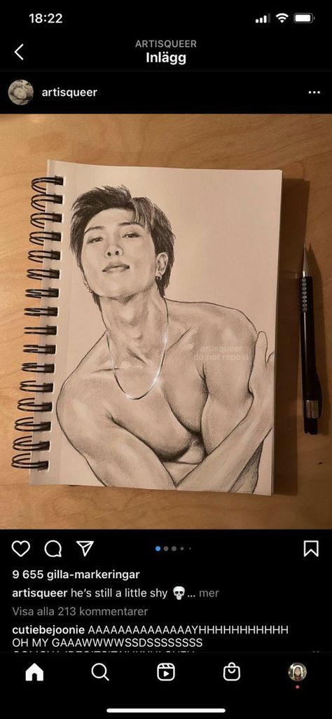 Kim Namjoon Drawing, Namjoon Drawing, Rap Monster Fanart, Draw Bts, Bts Eyes, Arte Indie, Birthday Post Instagram, Somebody To Love, Bts Rap Monster