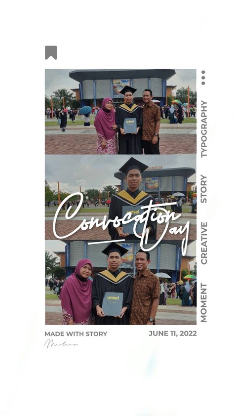 #graduation2022 #typography #creativestory Graduation Ig Story, Graduation Story, Story Ig, Graduation Day, Ig Story, Typography, Baseball Cards, In This Moment, Movie Posters