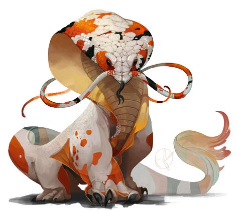 ArtStation - Koibra, reese keefe Creature Fantasy, Art Mignon, Mythical Animal, Fantasy Beasts, Monster Concept Art, Creature Drawings, Fantasy Monster, Fantasy Creatures Art, Mythical Creatures Art