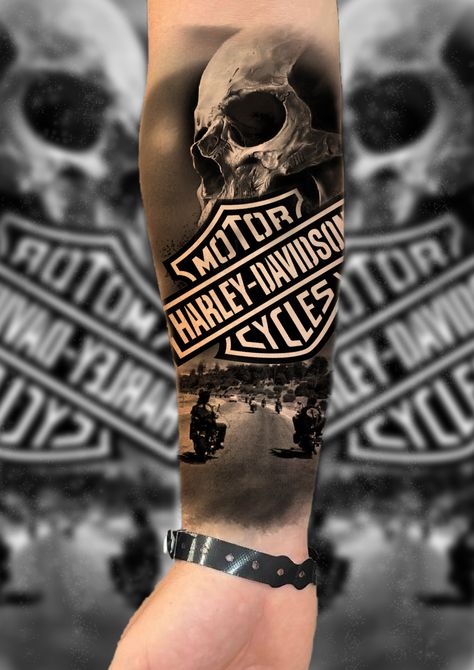 Harley Davidson Chest Tattoo, Harley Davidson Neck Tattoo, Harley Hand Tattoo, Women Harley Davidson Tattoos, Harley Davidson Bar And Shield Tattoo, Harley Davidson Skull Tattoo, Willie G Skull Tattoo, Harley Davidson Tattoo Design, Harley Tattoo For Men