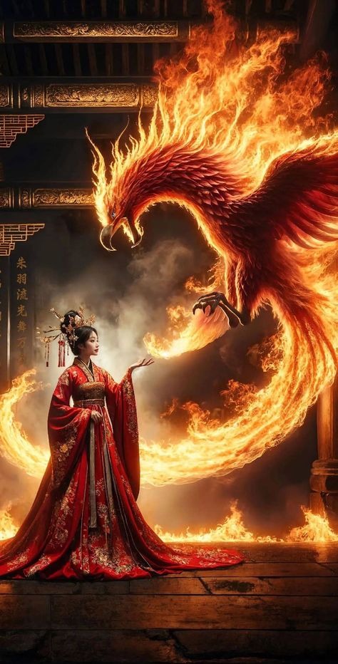 Phoenix Samurai, Phoenix Princess, Jing Y Jang, Phoenix Artwork, Metaphysical Art, Mythical Birds, Mythical Creatures Fantasy, Dragon Artwork Fantasy, Animal Illustration Art