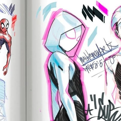 Miles Sketchbook Page, Spiderverse Miles Sketchbook, Spiderverse Sketchbook Page, Miles Morales Sketchbook Pages, Sketches Book Cover, Weird Art Styles, Miles Sketch, Miles Drawing, Miles Morales Sketchbook