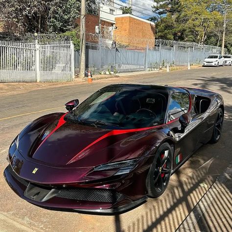 Rosso Taormina Ferrari SF90 🔻 A Huge thanks to @lh_spotterscars for these awesome Pictures ! 📷 #ferrari #sf90 #ferrarisf90 #supercar #dreamcar Dark Red Ferrari, Ferrari Convertible, Ferrari F80, Ferrari Sf90 Stradale, Ferrari Spider, Car Ferrari, Ferrari Sf90, Red Ferrari, Ferrari Laferrari