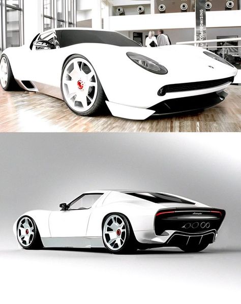 Lamborghini Concept, Lamborghini Miura, Custom Muscle Cars, Concept Car Design, Sweet Cars, City Car, Porsche Cars, Futuristic Cars, Italian Cars