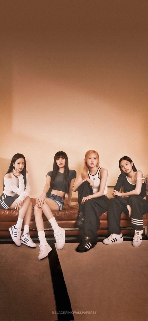 Blackpink Adidas, Basketball Fashion, Adidas Wallpapers, Blackpink Square Up, Black Pink Background, Blink Book, Dara Kpop, Pink Photo, Blackpink Wallpaper