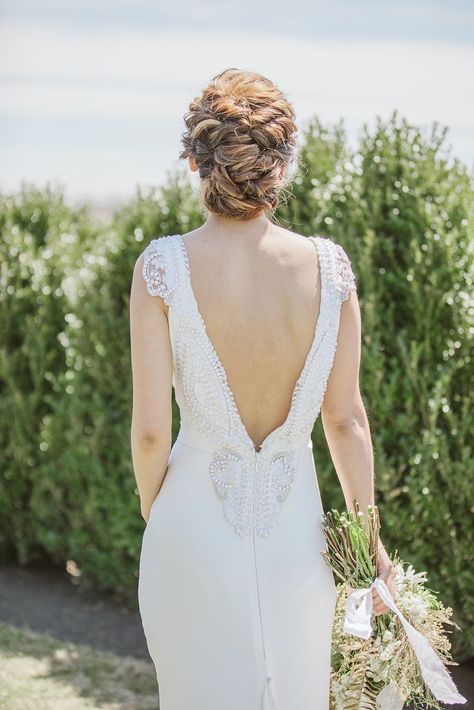 Curly Wedding Updo Curly Wedding Updo, Bridal Silhouette, White And Gold Wedding, Birmingham Wedding, Anna Campbell, Modern Bridal, Wedding Updo, Dresses Ideas, Wedding Dress Shopping