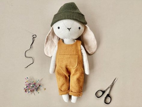 Boys Sewing Patterns, Bunny Boy, Boy Sewing, Printable Sewing Patterns, Rag Doll Pattern, Doll Sewing Patterns, Bunny Doll, Stitch Marker, Dress Up Dolls