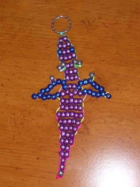 Bead Dragon Keychain by Rangavar Bead Critters, Beading Animals, Bead Dragon, Bead Pets, Bead Buddies, Windows Photo, Pony Bead Animals, Dragon Keychain, Keychain Patterns