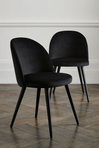 Black Dining Table Chairs, Velvet Dining Room Chairs, Black Velvet Chair, Black Leather Dining Chairs, Black Dining Room Chairs, Coffee Room, Black Dining Chairs, Black Chair, Chairs Dining