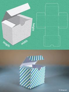 If you have a Cricut that can use svg files, like the new Cricut Explore and you love boxes, you've got to check out this Template Maker sit... Gift Box Template Free, Box Templates Printable Free, Box Template Printable, 3d Templates, Origami Envelope, Paper Box Template, Idee Cricut, Printable Box, Karakter Disney