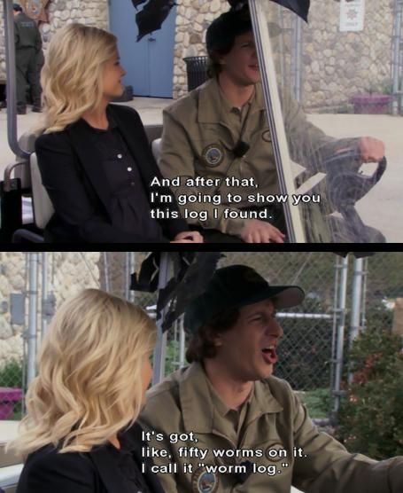 "Which cart is this?" "The raccoon piss one." Mike Teavee, Jean Ralphio Saperstein, Parks And Rec Quotes, Chris Traeger, Donna Meagle, Tom Haverford, Andy Dwyer, Ben Wyatt, Comedy Tv Shows