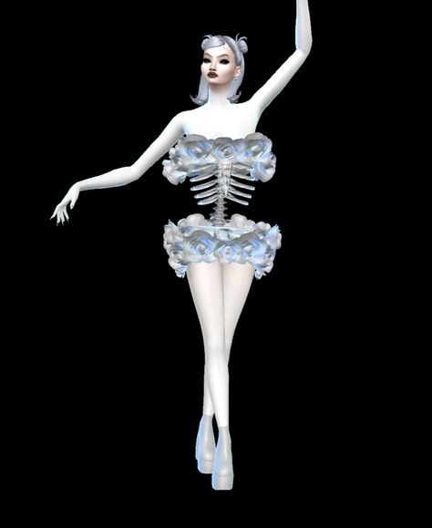 skeleton girl! | sim download | | deepmoon Sims 4 Cc Skeleton Clothes, Skeleton Cc Sims 4, Sims 4 Skeleton Cc, Sims 4 Ghost Cc, Oc Moodboard, Skeleton Clothes, Witchy House, Skeleton Dress, Skeleton Girl