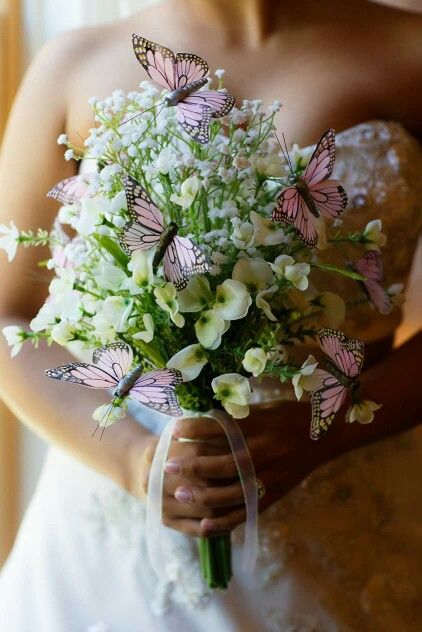 Butterfly Wedding Bouquet, Hand Bouquet, Butterfly Wedding, Butterfly Flowers, Flower Bouquet Wedding, Bridal Bouquet, Flowers Bouquet, Dream Wedding, Table Decorations