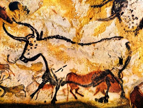 Prehistoric Pottery, Lascaux Cave Paintings, Prehistoric Painting, Chauvet Cave, Prehistoric Cave Paintings, Paleolithic Art, Cave Drawings, Prehistoric Art, Cave Paintings