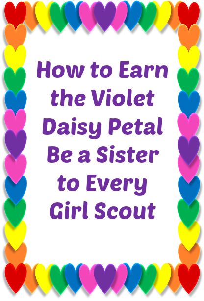 4 different meeting ideas for your troop to earn the Violet Daisy Petal Daisy Troop Petal Activities, Daisy Scout Petals, Earning Daisy Petals Activities, Daisy Patches Activities, Vi Petal Daisy Activities, How To Earn Daisy Petals, Daisy Swaps Easy, Be A Sister To Every Scout Petal, Daisy Petals Girl Scouts Activities