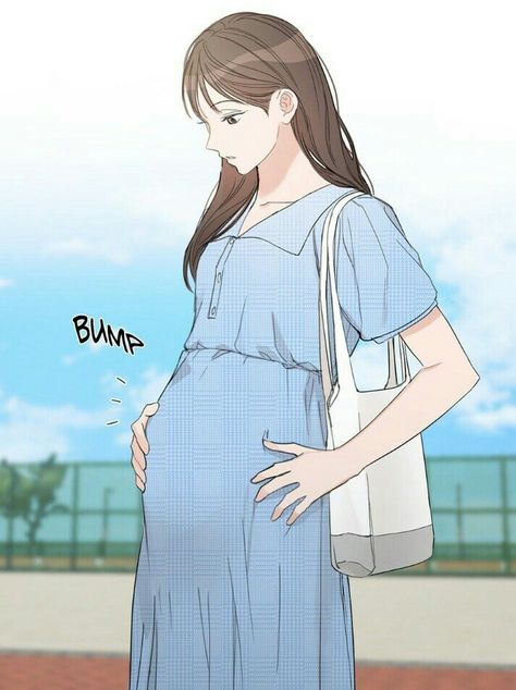 Positively Yours, Pregnant Anime, Anime Pregnant, Pregnant With A Girl, Pregnancy Art, A Pregnant Woman, Online Comics, Romantic Anime Couples, Pregnant Couple