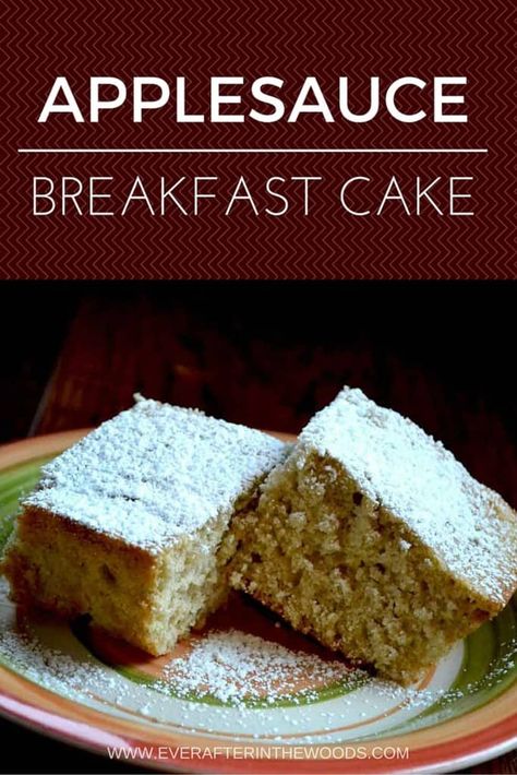 Applesauce Breakfast, Applesauce Recipes, Easy Applesauce, Applesauce Cake Recipe, Dessert Breads, Snack For Kids, Apple Sauce Recipes, Applesauce Cake, After School Snack