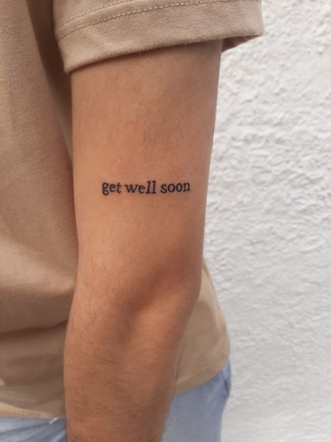 Ariana Grande Tattoo Get Well Soon Tattoo, Soon Tattoo, Grande Tattoo, Ariana Grande Tattoo, Matching Tats, Simple Tattoos For Women, Music On Spotify, Dream Tattoos, Simplistic Tattoos