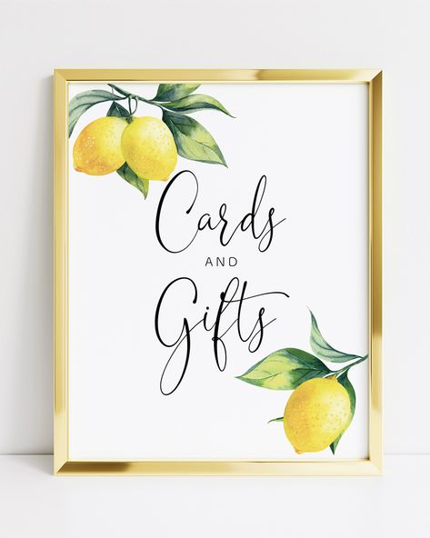 Lemon Themed Party, She Found Her Main Squeeze, Found Her Main Squeeze, Lemon Themed Bridal Shower, Diy Calligraphy, Lemon Theme, Mimosa Bar Sign, Bridal Shower Tables, Bar Poster