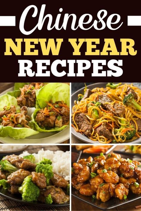 30 Easy Chinese New Year Recipes - Insanely Good Easy Authentic Chinese Recipes, Chinese New Year Recipes, Chinese Dishes Recipes, New Year Recipes, New Year Food, Chinese New Year Food, Chinese Dinner, Asian Dinners, Authentic Chinese Recipes