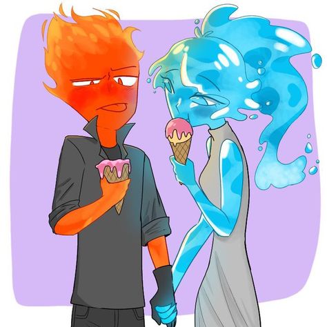 Fireboy And Watergirl, Water Girl, Tumblr Drawings, Super Powers Art, Girl In Water, Cartoon Books, Drawings Of Friends, Cute Kawaii Drawings, Cartoon Crossovers