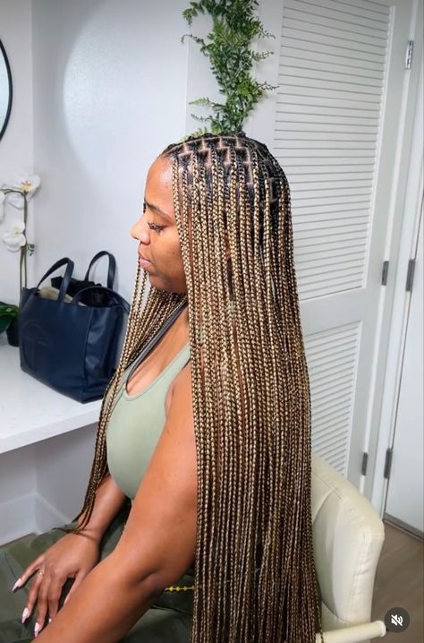 Braid Hairstyle Ideas, Braiding Hair Colors, Blonde Box Braids, Big Box Braids Hairstyles, Goddess Braids Hairstyles, Blonde Braids, African Hair Braiding Styles, Cute Braided Hairstyles, Box Braids Hairstyles For Black Women