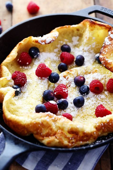 German Oven Pancake, Oven Pancake, Oven Pancakes, Baby Pancakes, German Pancakes, Classic Breakfast, Dutch Baby, What's For Breakfast, Breakfast Brunch Recipes