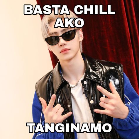 Filo Meme, Enha Memes, Funny Text Pictures, Sunghoon Icons, Filo Memes, Tagalog Quotes Funny, Cute Funny Pics, Filipino Funny, Tagalog Quotes