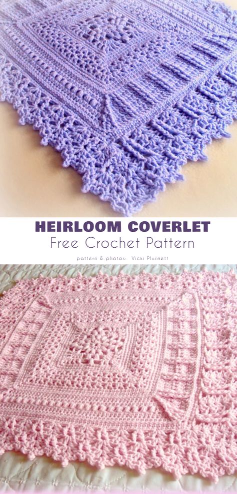 Baby Blanket Ideas, Crochet Throws, Heirloom Baby Blankets, Baby Afghan Patterns, Crochet Patterns Ideas, Free Baby Blanket Patterns, Baby Afghan Crochet Patterns, Crochet Baby Blanket Pattern