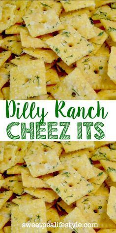 These Dilly Ranch Cheez Its will be such a hit at your next party! Cool ranch seasoning, fresh dill, and cheese crackers -- this make ahead a recipe is a crowd pleaser! Cool Ranch Seasoning, Ranch Cheez Its, Cheez Its, Snack Mix Recipes, Cracker Snacks, Cracker Recipes, Ranch Seasoning, Think Food, Salty Snacks