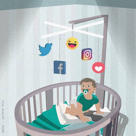 Social Networks Illustrations by Vito Ansaldi – Fubiz Media Famous Album Covers, Poster Rangoli, Digital Portrait Illustration, Media Illustration, Social Media Art, Meaningful Drawings, Social Art, First Fathers Day Gifts, Campaign Posters