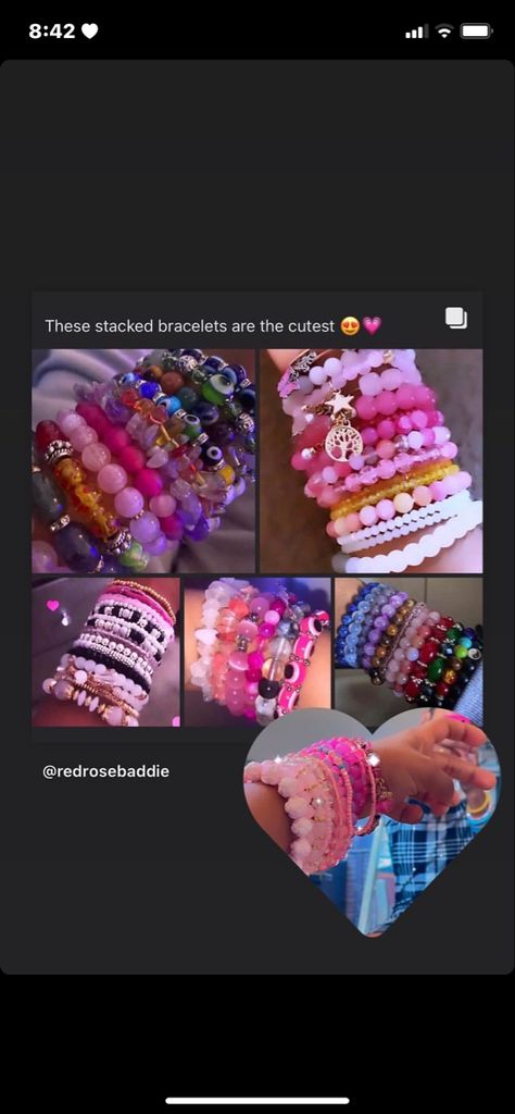 Baddie Accessories, Bracelets Aesthetic, Body Jewelry Diy, Girly Bracelets, Glass Bracelets, Colorful Bead Bracelets, Dope Jewelry Accessories, Crystal Bead Jewelry, Wrist Jewelry