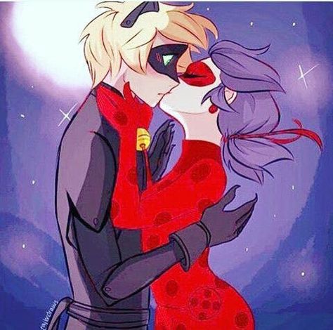 One-shots on all of the miraculous ships!       | Ladynoir | Adrienet… #fanfiction Fanfiction #amreading #books #wattpad Anime Miraculous Ladybug, Comics Ladybug, Ladybug Und Cat Noir, Miraculous Ladybug Kiss, Gatto Carino, Ladybug Art, Ladybug And Cat Noir, Catty Noir, Miraculous Ladybug Memes