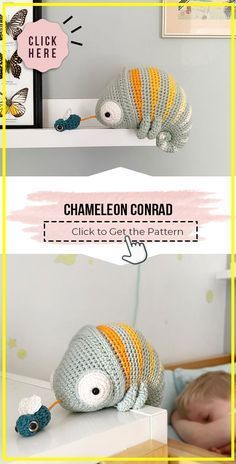 Crochet Chameleon, Crochet Whale, Start Knitting, Kawaii Crochet, Blanket Knitting, Pattern Knitting, Amigurumi Animals, Fun Crochet Projects, Diy Crochet Projects